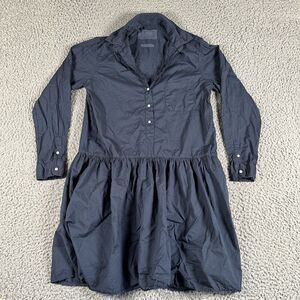 Greyson The Changemaker Dress Womens Large‎ Navy Long Sleeve Button Up
